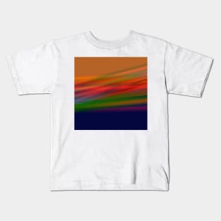 RED BLUE GREEN TEXTURE ART Kids T-Shirt